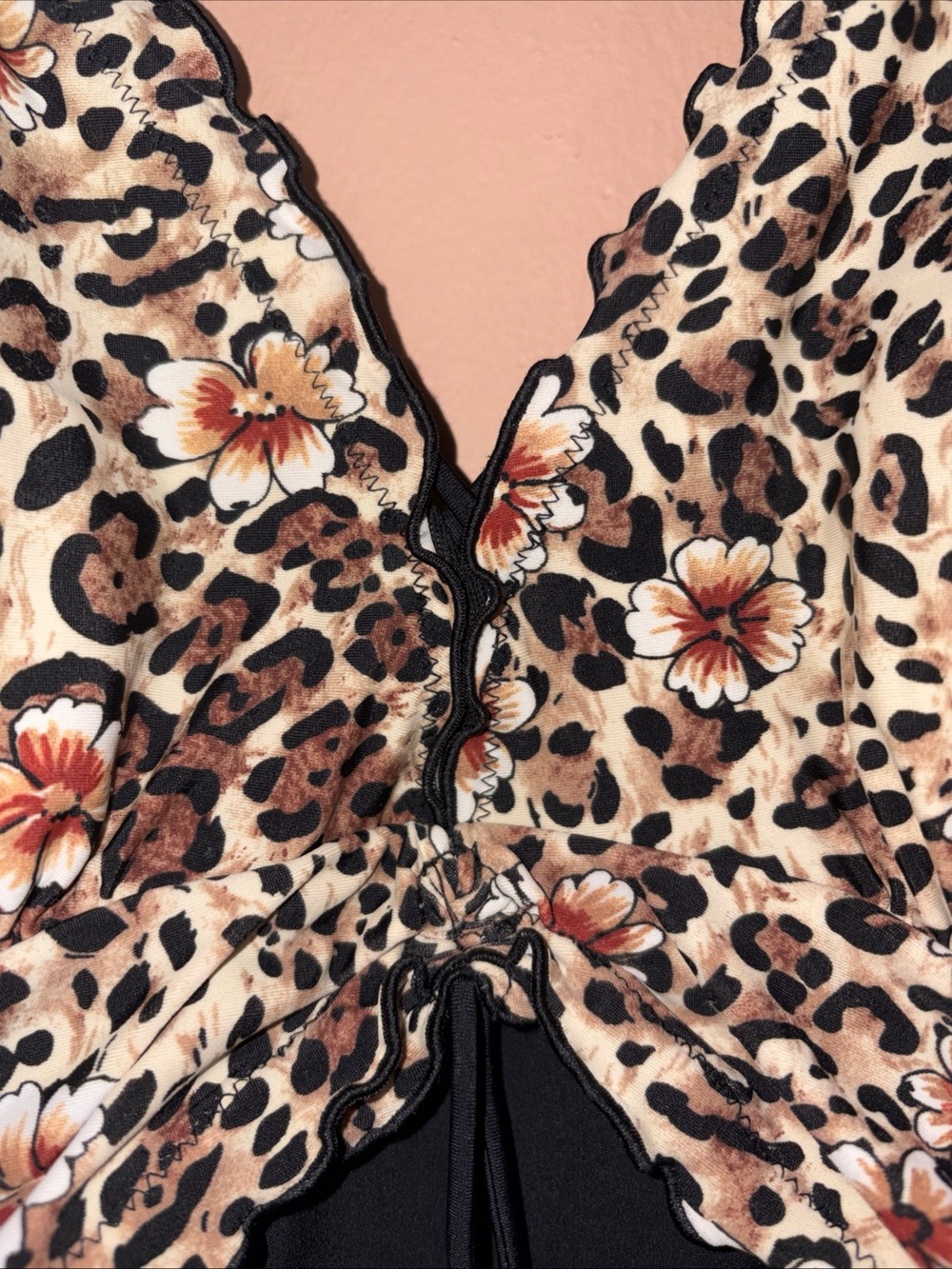 Profile by Gottex Black/ Leopard Onepiece Swimwear Size 18W - Picture 3 of 10